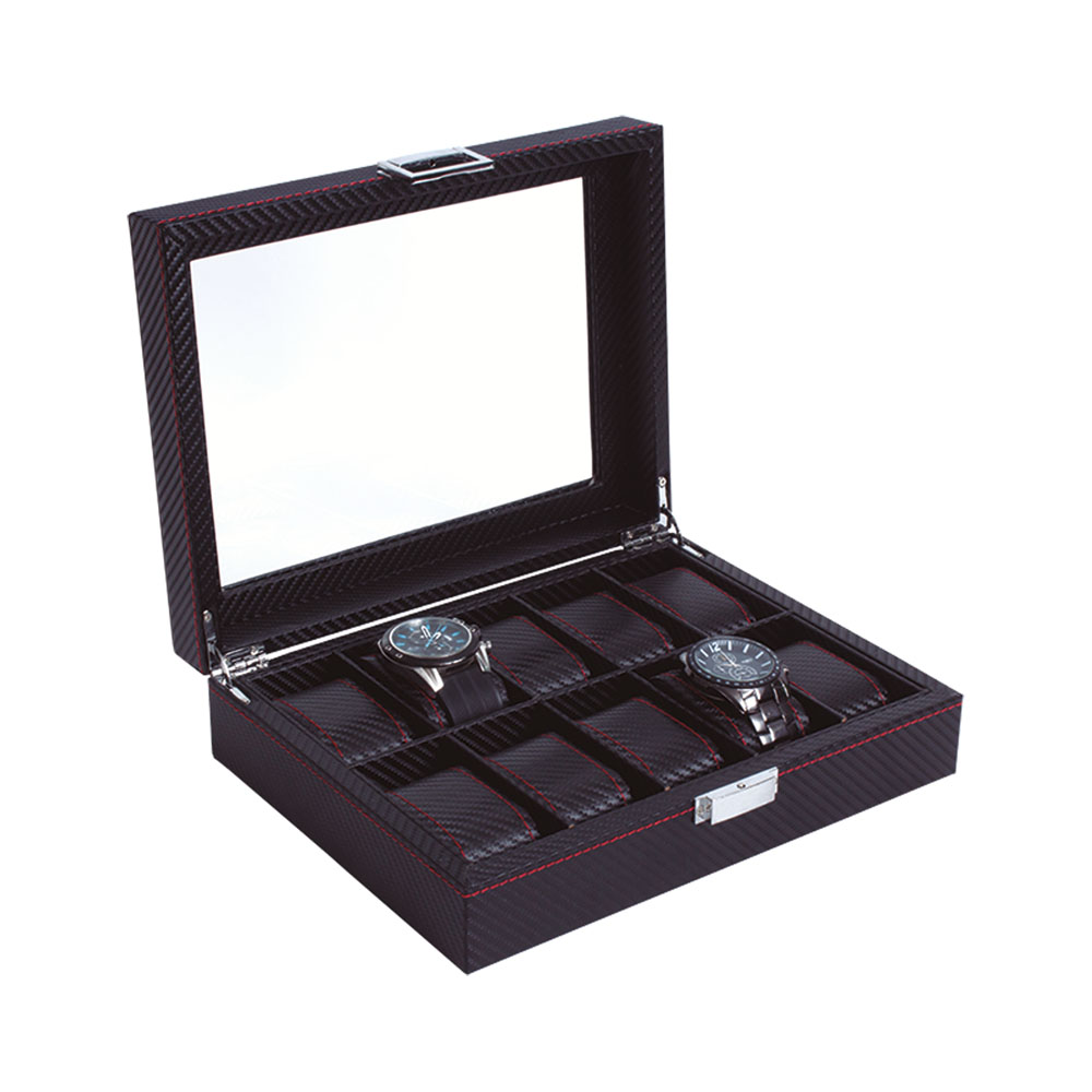 10 relojes con ventana - 27.5 x 21.5 x 8.5