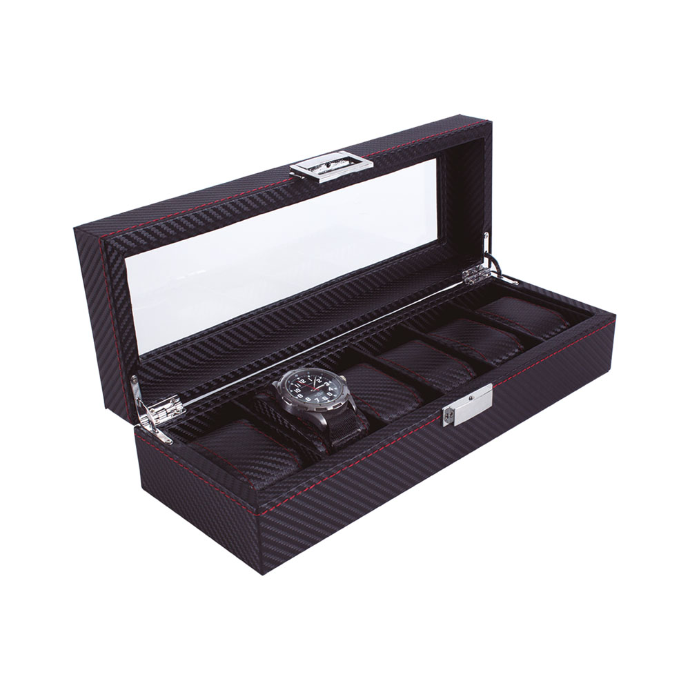6 relojes con ventana - 33 x 11.5 x 8