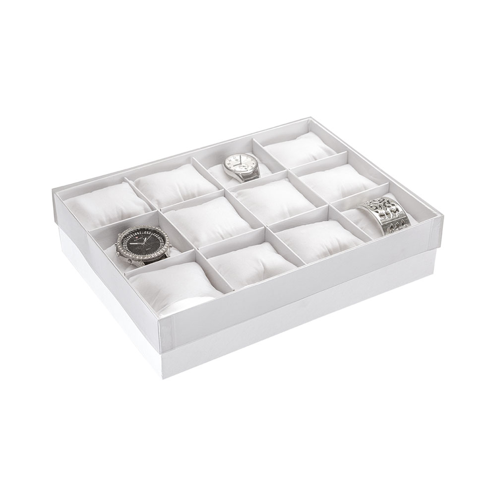Charola con tapa 12 relojes - 32.4 x 25 x 8 