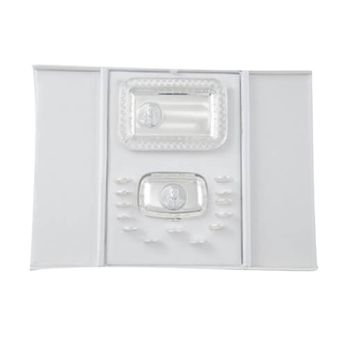 Estuche Carte dos puertas Blanco - 20.8 x 14.6 x 3.2