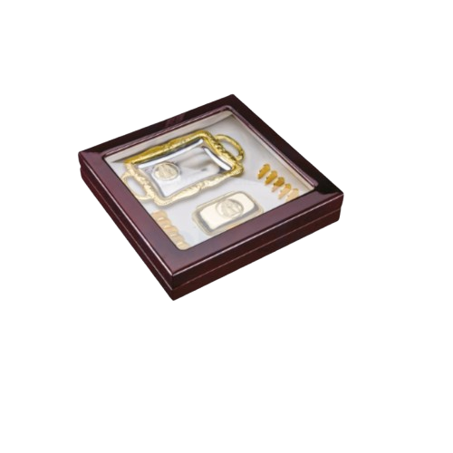 Madera con ventana arras Grande - 19.5 x 19.5 x 4